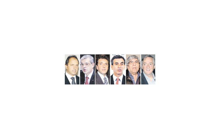 ámbito.com | Daniel Scioli, Julián Domínguez, Sergio Massa, Florencio Randazzo, Hugo Moyano, Néstor Kirchner