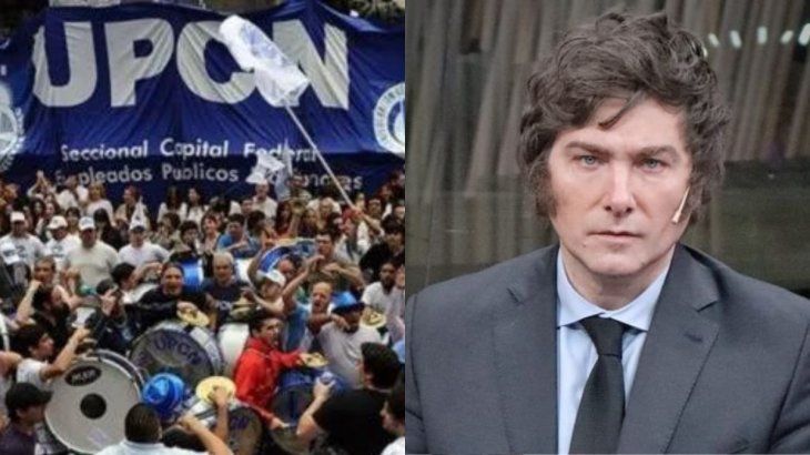 Andrés Rodríguez, titular de UPCN, apunta a Javier Milei por los despidos en los organismos del Estado.   