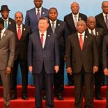 Xi Jinping junto a líderes africanos, en un Foro China-África. Xi Jinping junto a líderes africanos, en un Foro China-África.