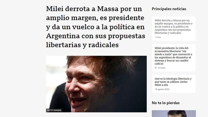 Qué Dicen Los Diarios Del Mundo Sobre El Triunfo De Javier Milei