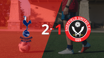 tottenham saco los 3 puntos en casa al vencer 2-1 a sheffield united