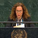 Laura Dupuy reclamó el fin del bloqueo a Cuba en representación del G77+China, que preside Uruguay.