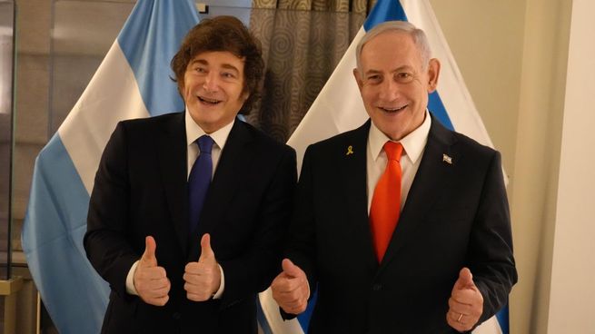 Javier Milei se reunió este jueves con Benjamín Netanyahu.