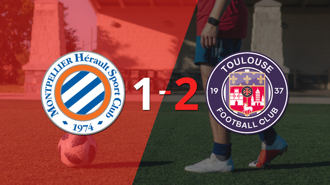 Toulouse superó 2-1 a Montpellier como visitante