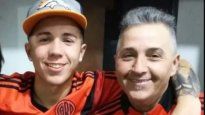 Enzo Fernández junto a su padre Raúl
