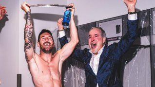Lionel Messi festejando su último título con Inter Miami