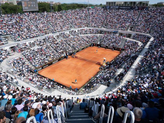 El torneo romano, uno de los cancelados por las autoridades del tenis frente al avance del coronavirus.