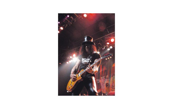 Aunque el recital de Slash no se limitó a los temas de Guns N’ Roses, los climax de sus dos conciertos porteños estuvieron relacionados con los hits de esa banda tocados de la mejor manera.