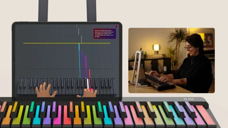 Este producto consta de: un piano, un asistente que analiza al usuario y una suscripción necesaria para aprovecharlo al máximo.