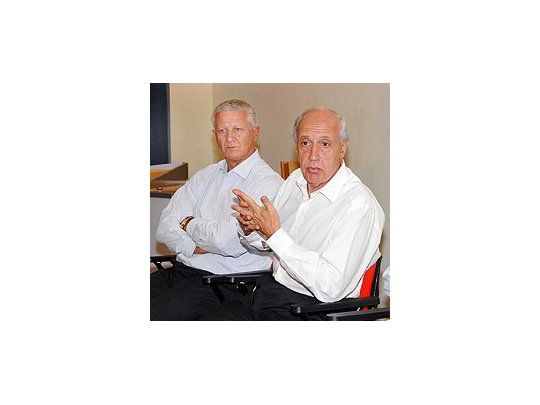 El diputado Jorge Sarghini junto al candidato a presidente Roberto Lavagna.