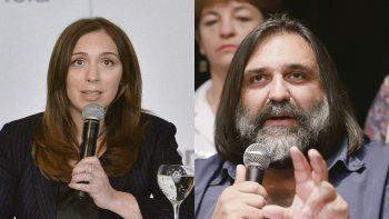 María Eugenia Vidal y Roberto Baradel.
