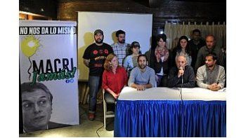 Itai Hagman y Pablo Ferreyra participaron del lanzamiento de la campaña No da lo mismo, que busca evitar que Mauricio Macri gane el balotaje.