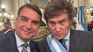 Javier Milei recibirá en Buenos Aires al senador brasileño Flávio Bolsonaro.