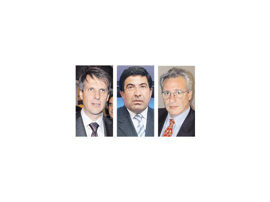 Martín Redrado. Ricardo Echegaray. Osvaldo Guglielmino.