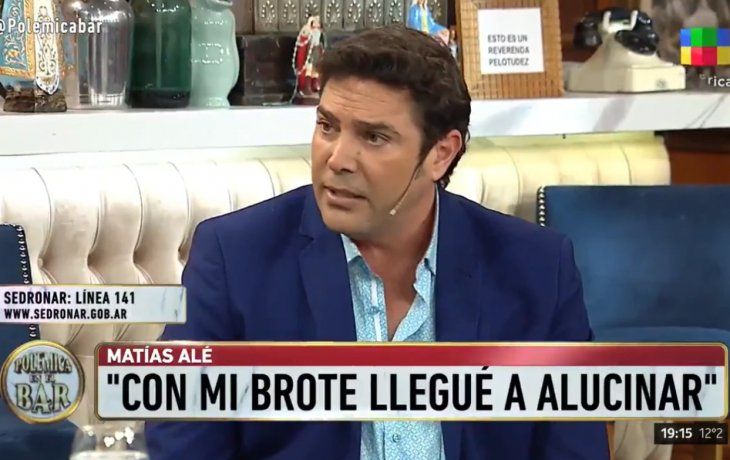 Tras el episodio de Chano Matías Alé recordó su brote psicótico: Me tuvieron que agarrar entre ocho policías