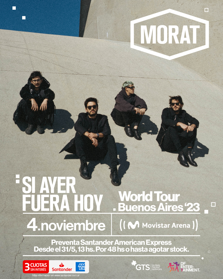 Morat llega al Movistar Arena: cómo y dónde comprar las entradas