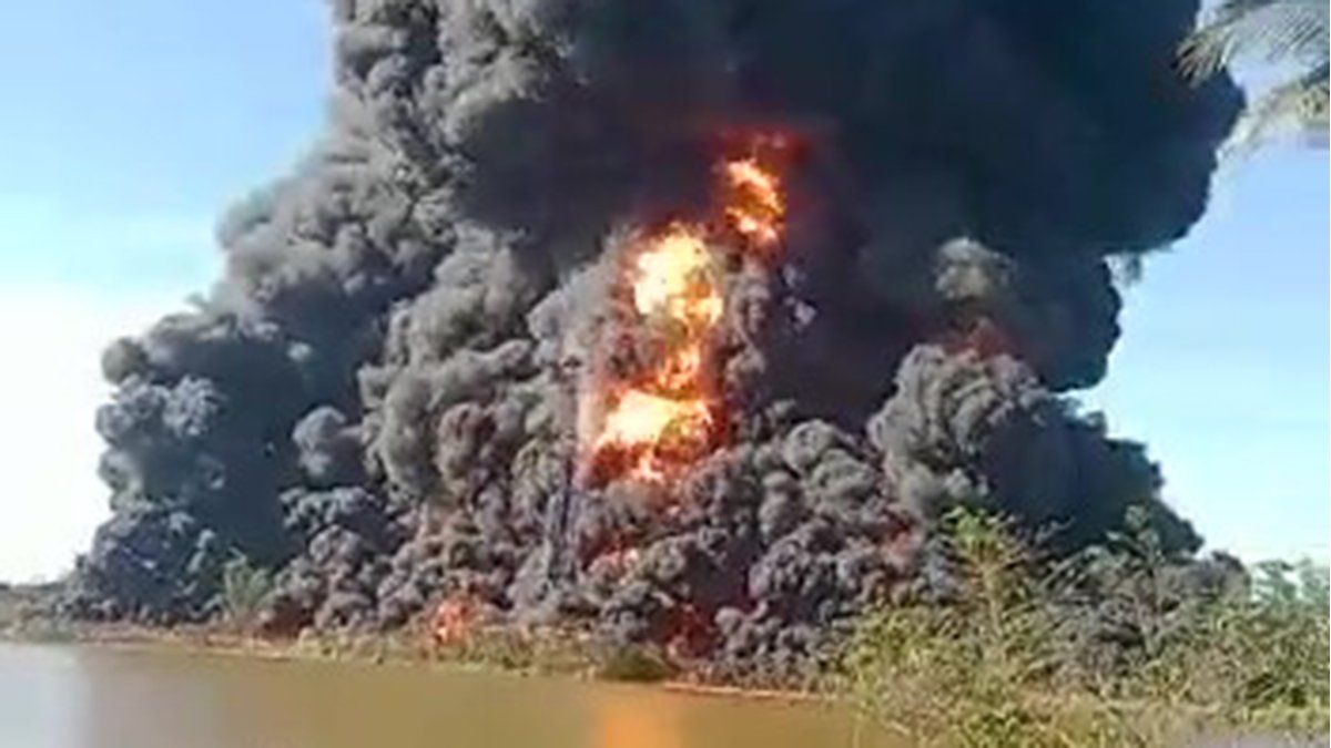 two dead in a massive fire at a refinery