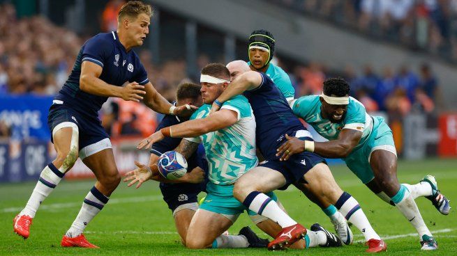 Acá está el campeón. Sudáfrica empezó con triunfo la defensa del título mundial.&nbsp;