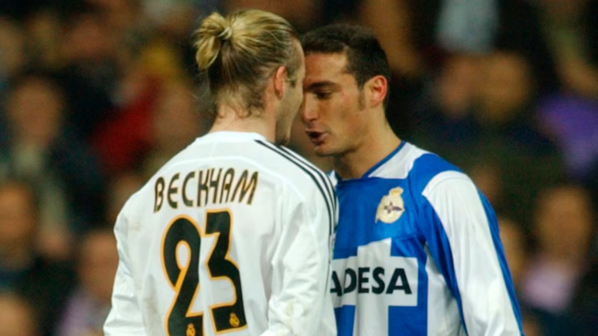 Kicks, provocations and insults: the day Lionel Scaloni faced David Beckham on and off the court