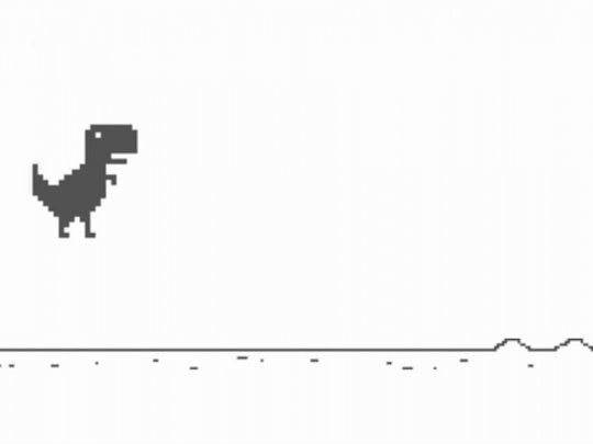 El juego del dinosaurio de Google es uno de los más jugados del mundo.
