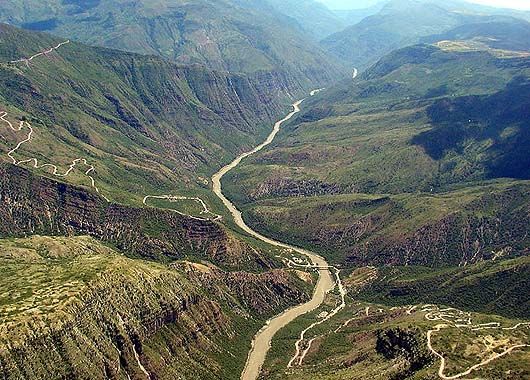 El cañón de Chicamocha (Colombia)