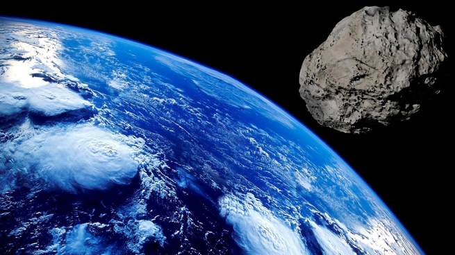 Asteroide cercano a la Tierra. 