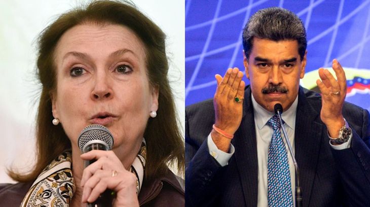 Diana Mondino y Nicolás Maduro. Diana Mondino y Nicolás Maduro.