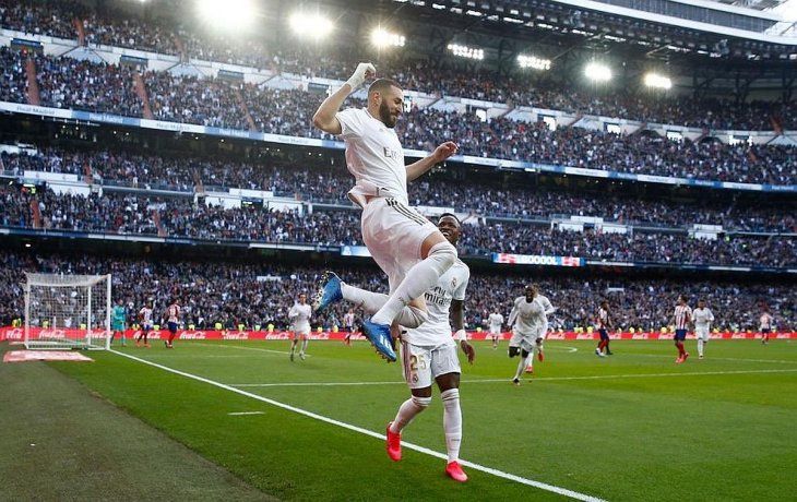 Benzema anotó el único gol del derby.