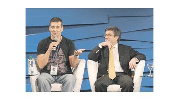 ámbito.com | Julio Bocca, director del Ballet Nacional de Uruguay, y el presidente del BID, Luis Alberto Moreno, ayer en las primeras actividades tras la apertura de la asamblea.