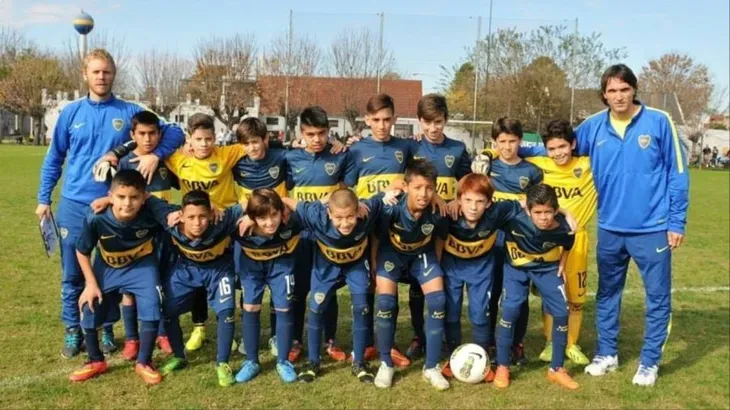 Diego Martínez en las inferiores de Boca. Diego Martínez en las inferiores de Boca.