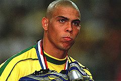 The Brazilian footballer, Ronaldo. The Brazilian footballer, Ronaldo.