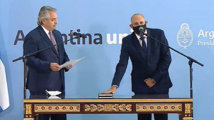 Jura. El massista Alexis Guerrera juró como ministro de Transporte de la Nación.