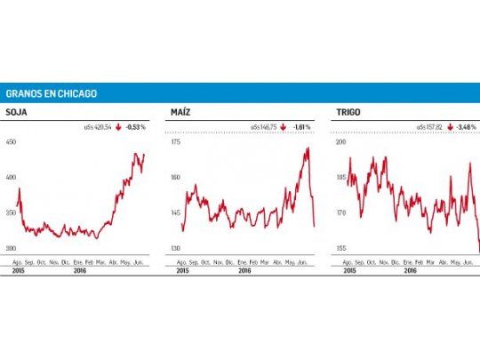 A la espera del rebote técnico del trigo y el maíz