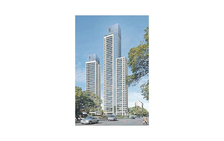 La maquetadel edificio LeParc FigueroaAlcortaanticipa otrosde losemprendimientosdelujo. Esteproyecto estáen el inicio desu construcción.