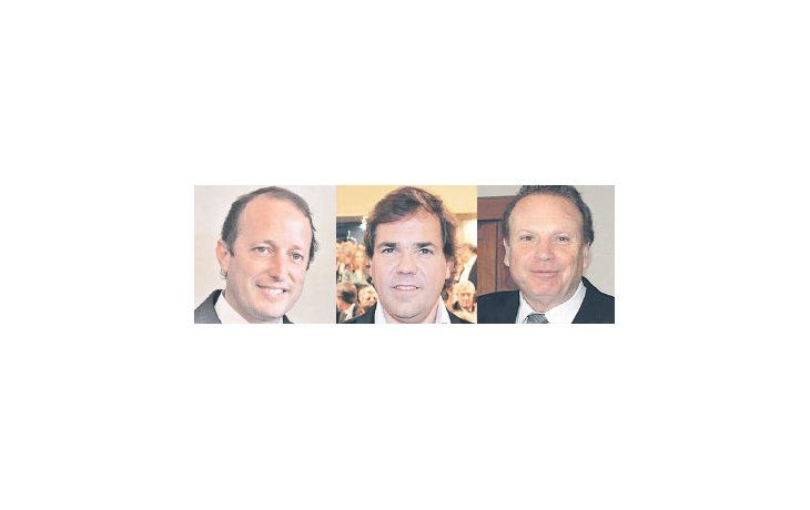 Martín Insaurralde, Alberto Pérez y Raúl Othacehé
