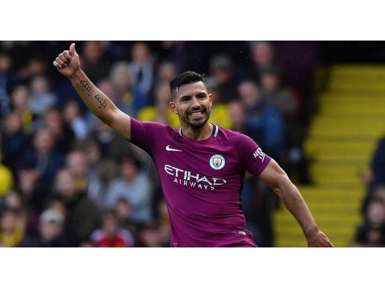 Agüero fue la gran figura para el City y quedó a un paso de una marca superlativa