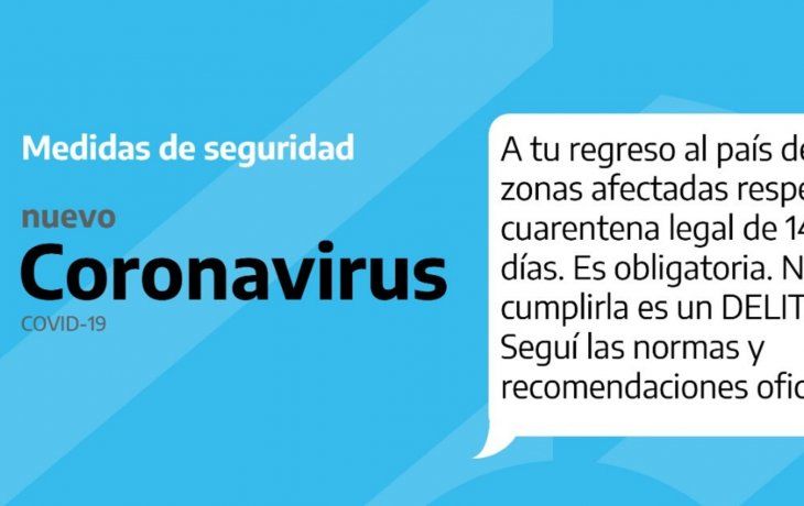 Interior inició una campaña por SMS para los que vuelven de zonas de riesgo