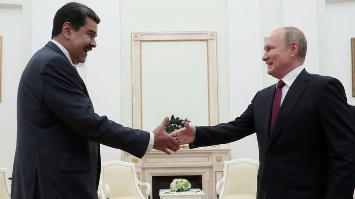 Los presidentes de Venezuela, Nicolás Maduro, y de Rusia, Vladímir Putin.
