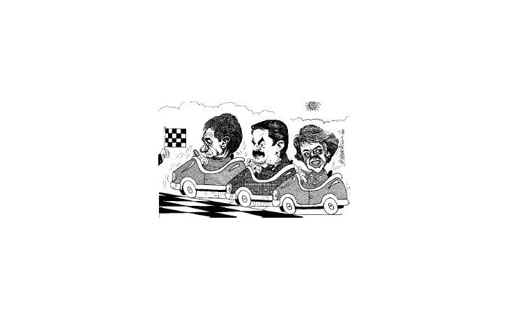 ámbito.com | Eduardo Duhalde, Felipe Solá e Hilda Chiche Duhalde.