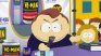 Eric Cartman parodiando a Charlie Kirk en South Park.