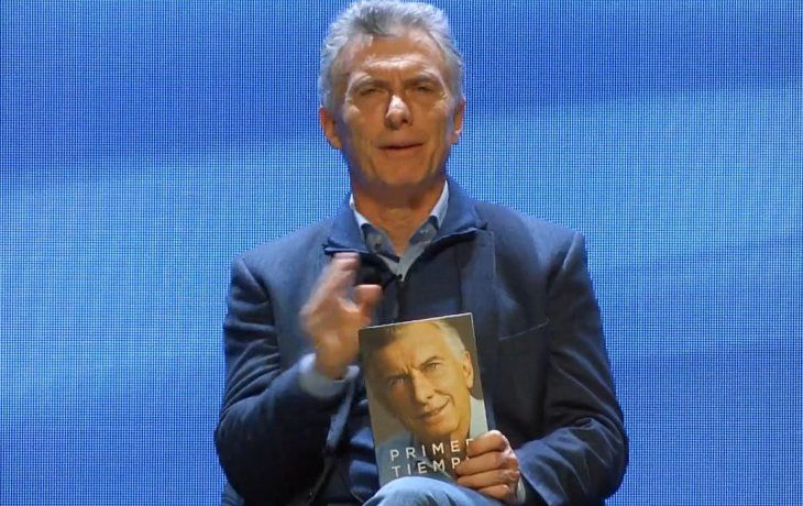 Mauricio Macri presentó su libro en Mendoza.
