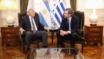 Santiago Cafiero junto a &nbsp;Francisco Bustillo.&nbsp;