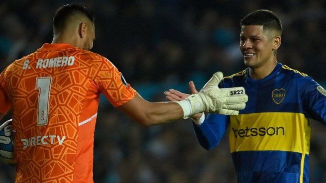 Sergio Romero y Marcos Rojo.