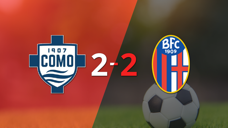 Bologna saca agónico empate ante Como 1907 con gol de Samuel Iling-Junior