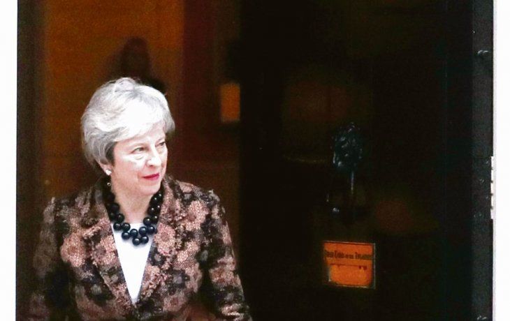 DECIDIDA. La primera ministra británica Theresa May descartó, además, la convocatoria de otro referendo.