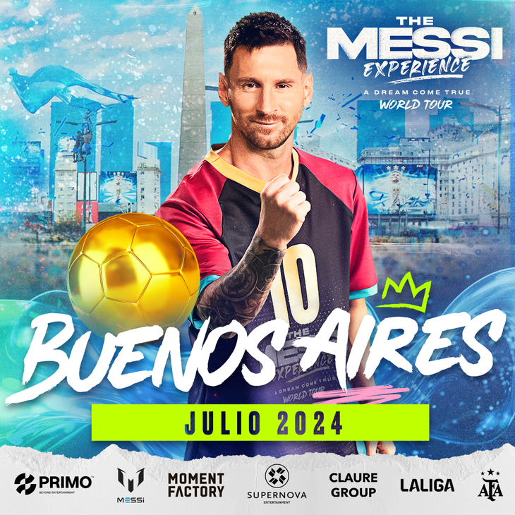 ''The Messi Experience World Tour'' lasts approximately 75 minutes and takes place in a space of 2,300 m2.