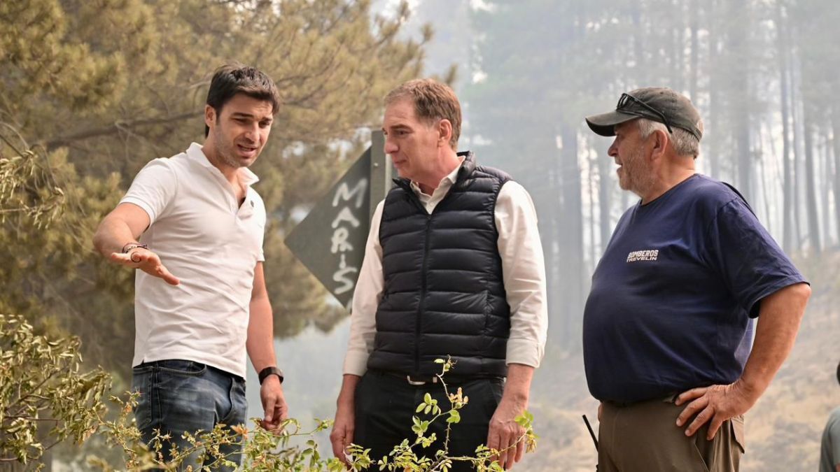 En medio de los incendios, Diego Santilli posterg� su viaje a Chubut