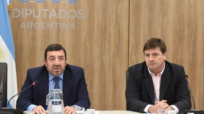 Bernardo Herrera y Francisco Morchio, autoridades de la Comisión de Obra Pública.