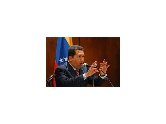 Hugo Chávez, presidente de Venezuela.