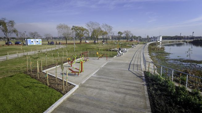 Construcción. La cancha de footgolf ocupará 13 hectáreas del Parque Indoamericano&nbsp;